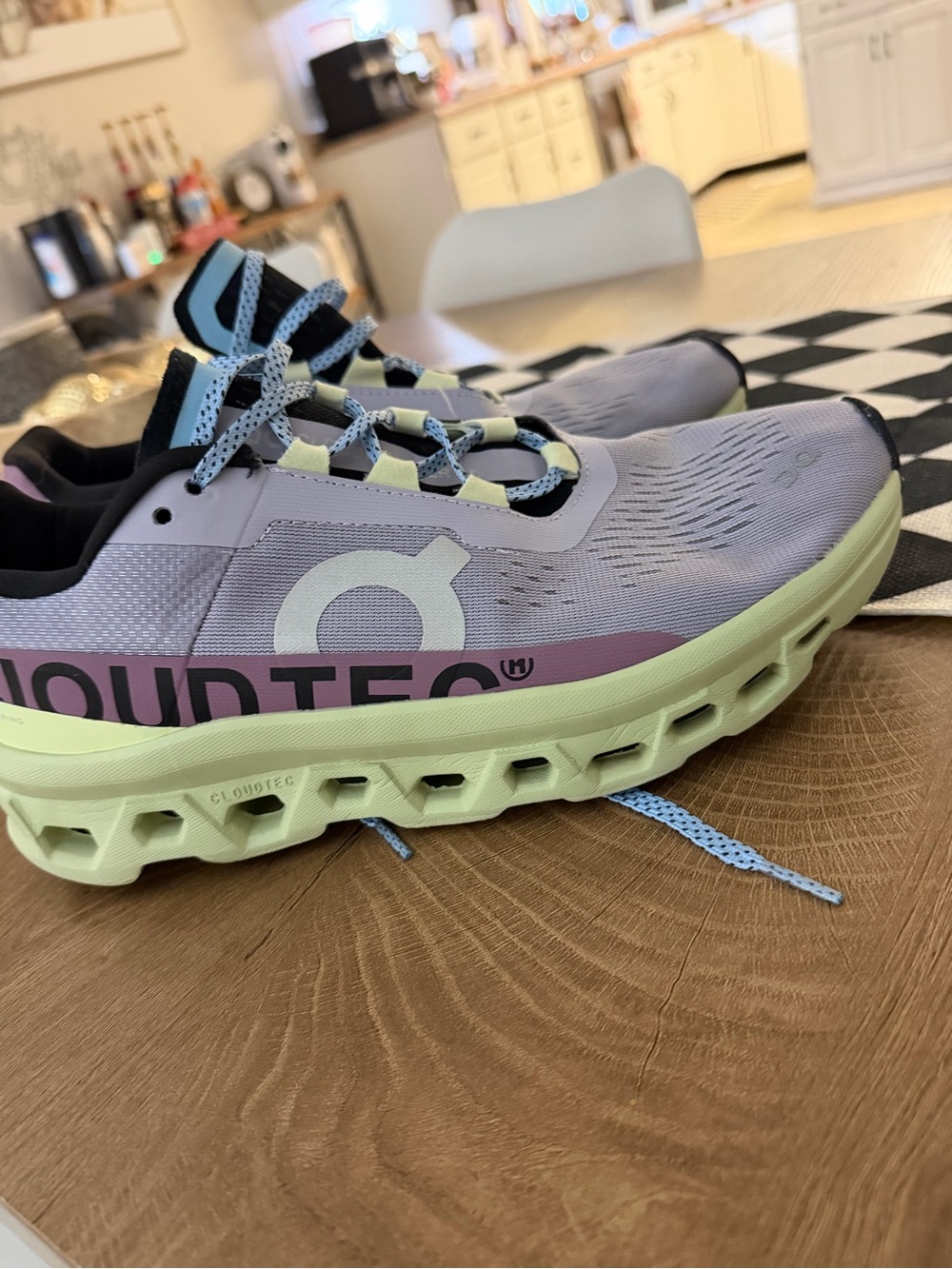 On Running Men’s Athletic Shoe - Lavender and Light Green